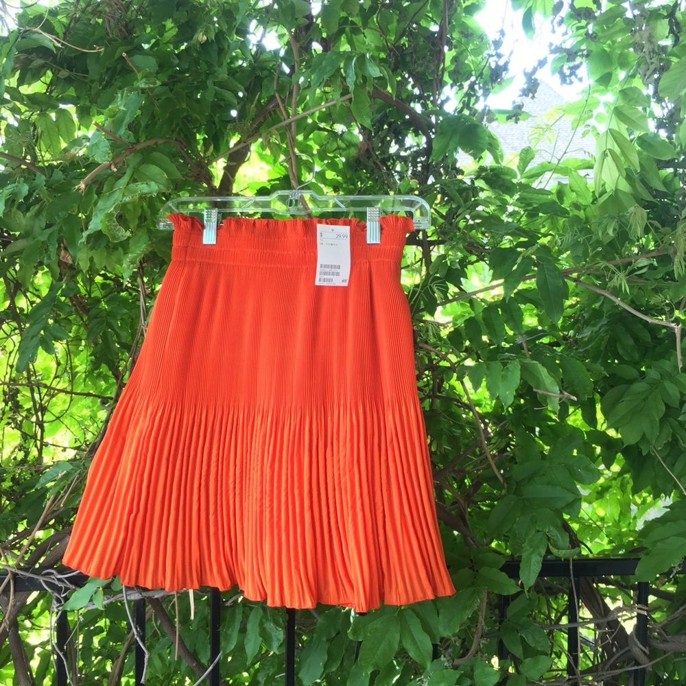 H&M Orange Skirt